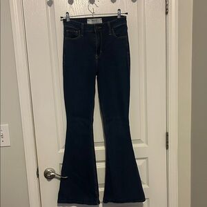 Hollister Dark blue High Rise Flare Jeans